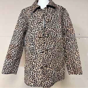 Chico’s quilted leopard coat